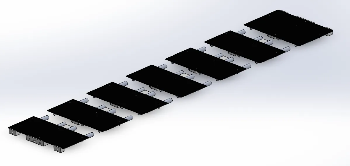 Slotting plastic platform
