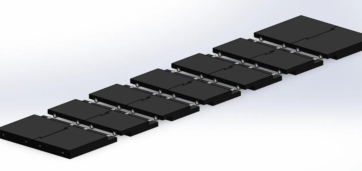 Slotting foam platform