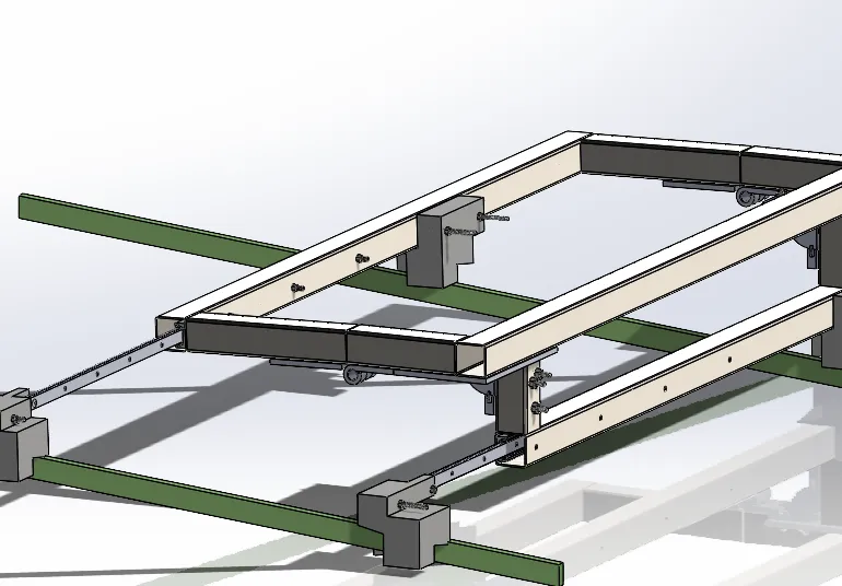 Soft-top folding platform with extending support arm
