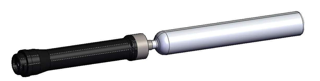 HyperTEK hybrid motor CAD model