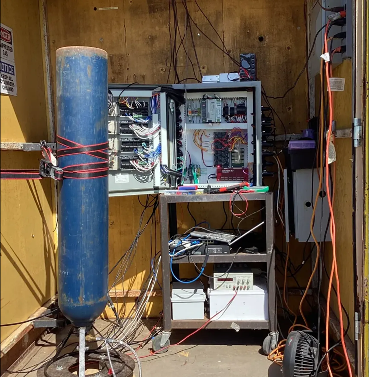 Test cell setup with the new DACS Box