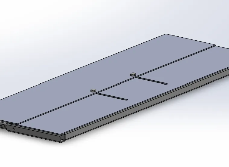 One-dimensional telescoping platform