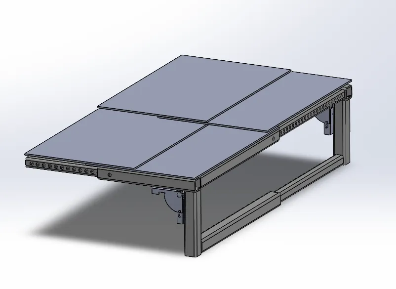 Two-dimensional telescoping platform