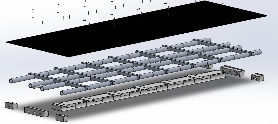 Slotting platform exploded view